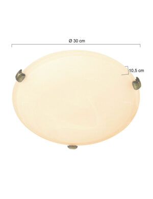 steinhauer-plafonniere-ceilingandwall-brons-glasmetaal-ø30cm-e27-2361br-1