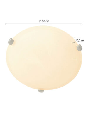 steinhauer-plafonniere-ceilingandwall-staal-glasmetaal-ø30cm-e27-2361st-1