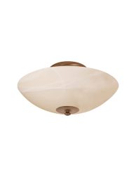Klassieke plafondlamp halve bol Steinhauer Burgundy brons