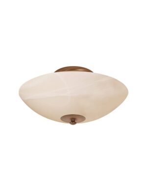 Klassieke plafondlamp halve bol Steinhauer Burgundy brons