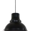 Stoere matte hanglamp Steinhauer Parade zwart