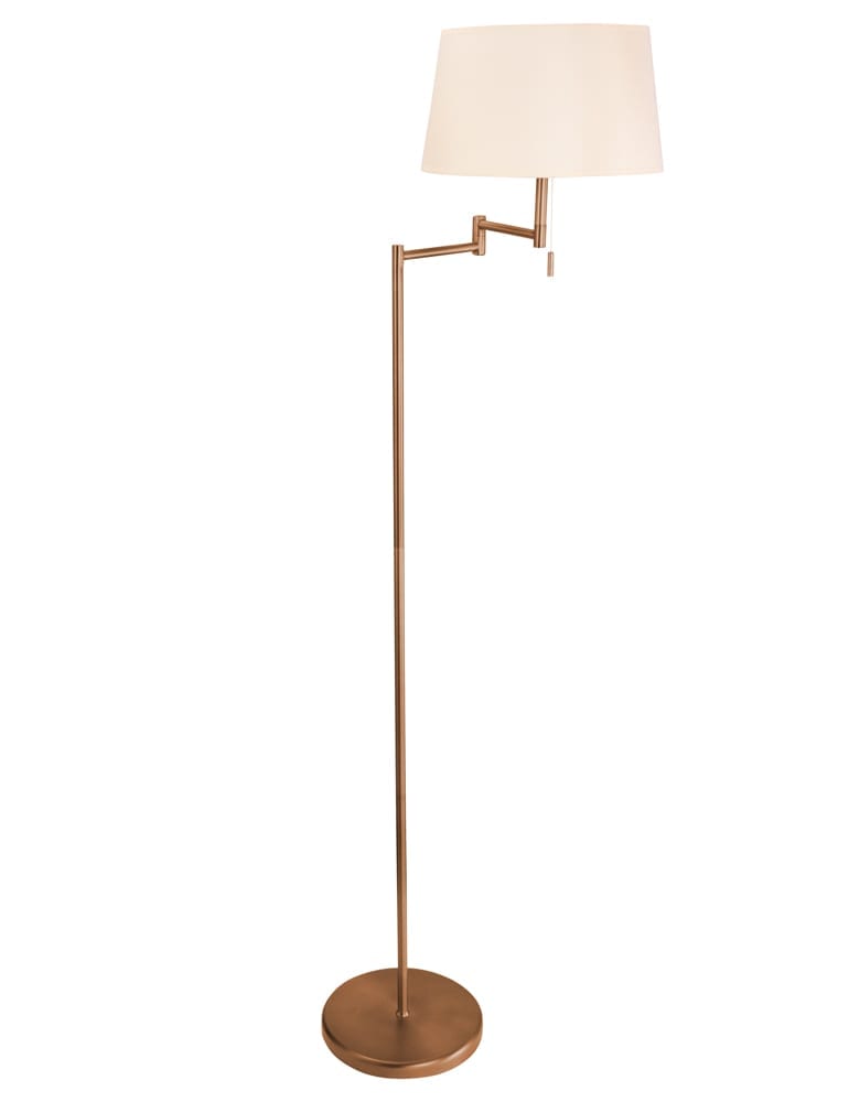 Klassieke staande schemerlamp Mexlite Bella brons