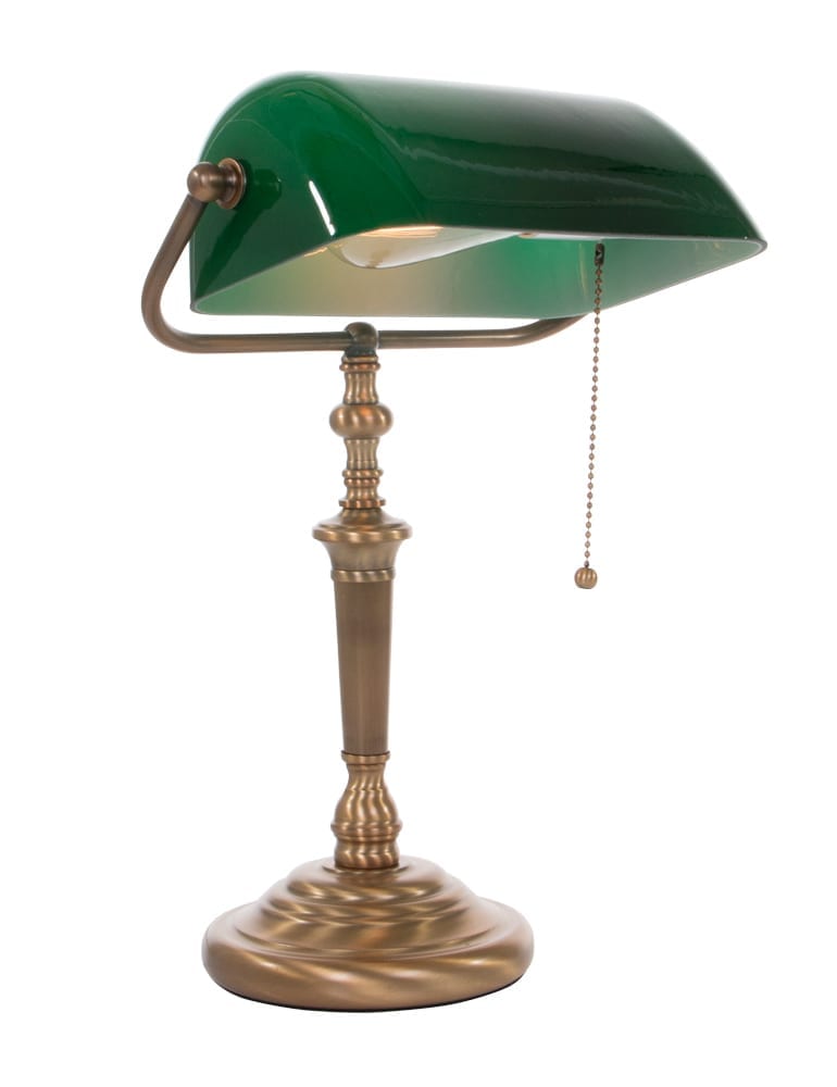Klassieke Notarislamp brons /