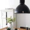 Industriële fabriekslamp Steinhauer Warbier zwart
