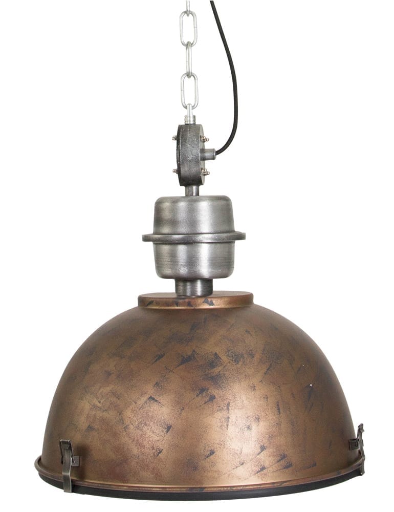 Robuuste industrielamp Steinhauer Bikkel Bruin ø42 cm