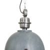 Stoere grijze industriële lamp Steinhauer Bikkel ø42 cm