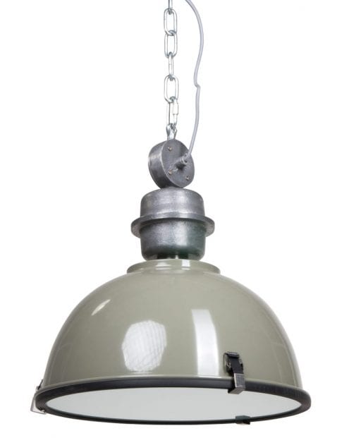 Industriële fabriekslamp Steinhauer Bikkel groen ø42 cm
