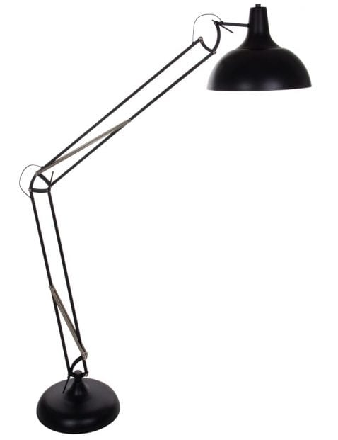 zwarte vloerlamp