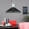 Industriële grote hanglamp Anne Lighting Zappa zwart