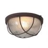 Raster plafondlamp bruin