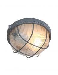 Grijze plafondlamp