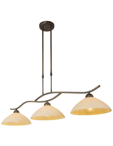 Drielichts klassieke hanglamp Steinhauer Capri brons