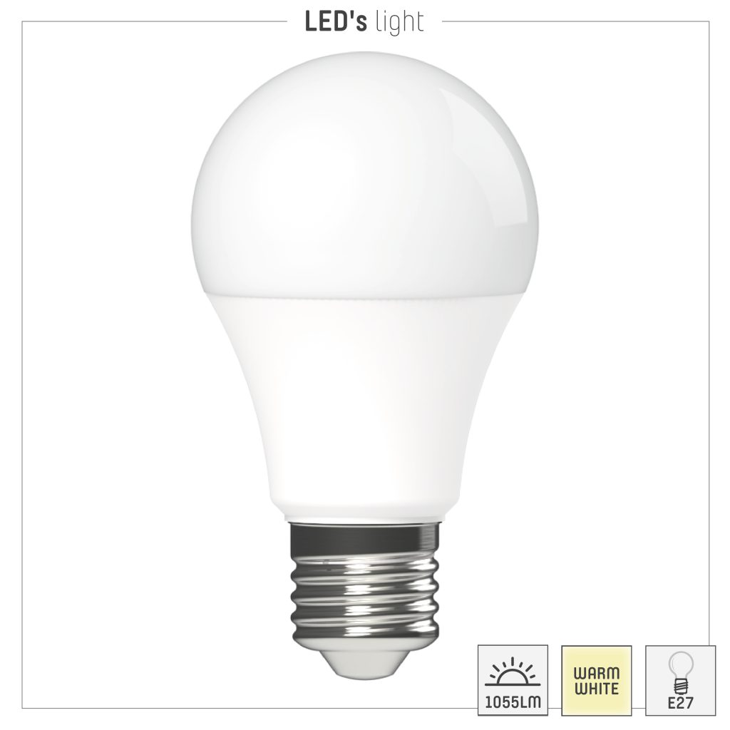 LED lichtbron E27 9,5W Led's Light - Afbeelding 2