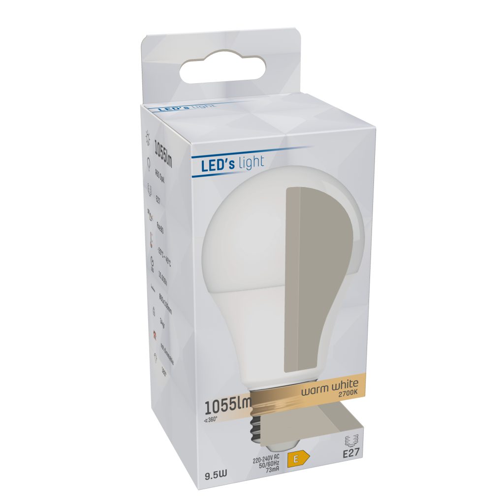 LED lichtbron E27 9,5W Led's Light - Afbeelding 4
