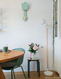 Scandinavische vloerlamp wit