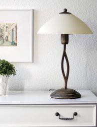 Klassieke schemer tafellamp Steinhauer Capri brons