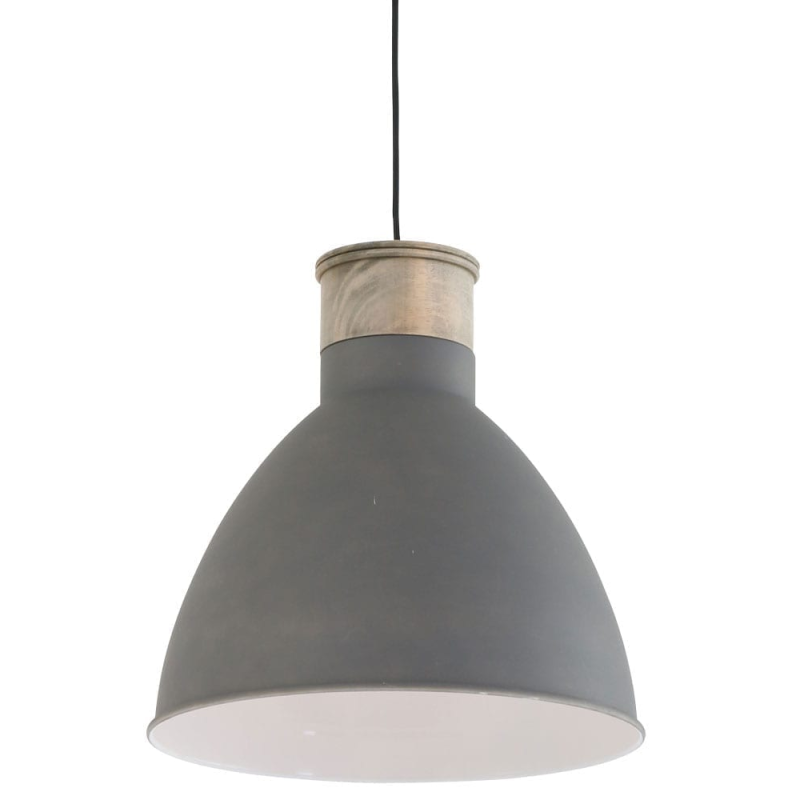 Hanglamp metaal met hout Mexlite Metta