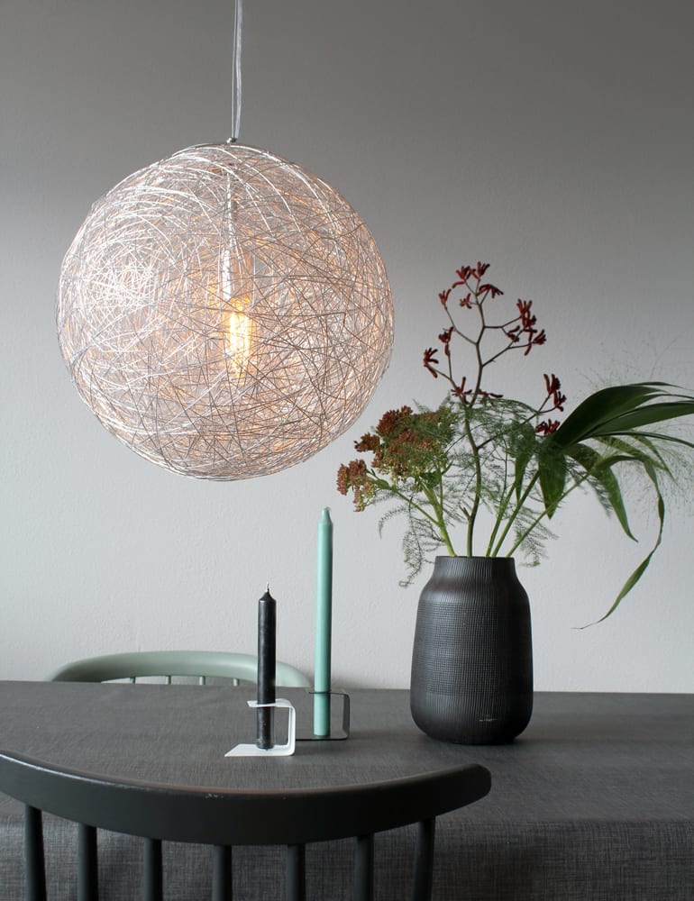 hanglamp rond zilver