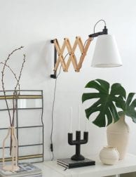 houten leeslamp wandlamp liv