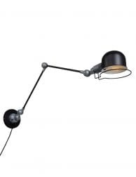 Industriële wandlamp met lange arm