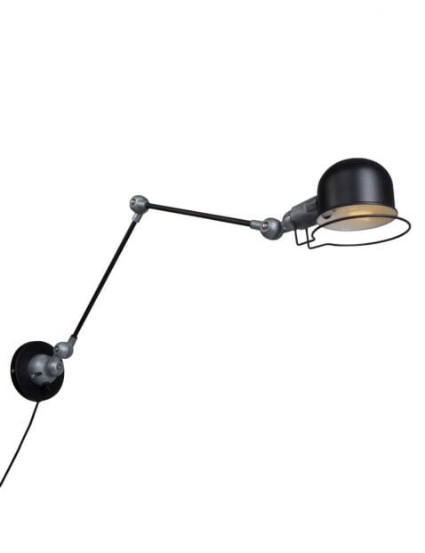 Industriële wandlamp met lange arm