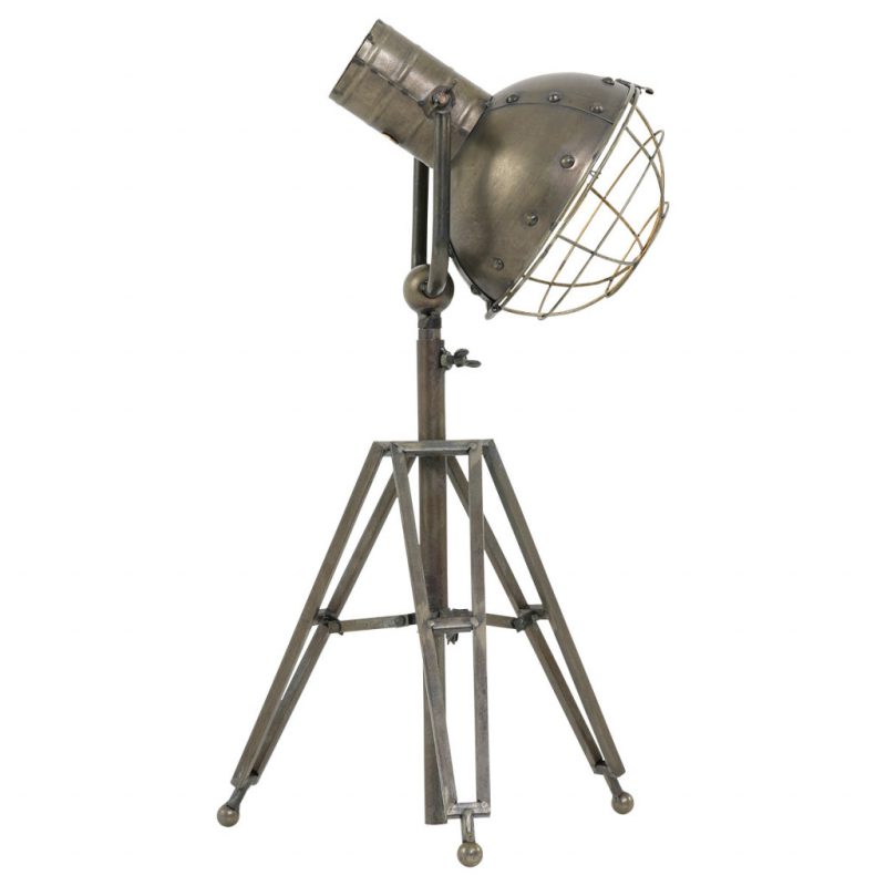 Industriële driepoot tafellamp Light & Living Ryan antiek staal