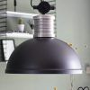 Grote stoere hanglamp zwart Steinhauer Brooklyn