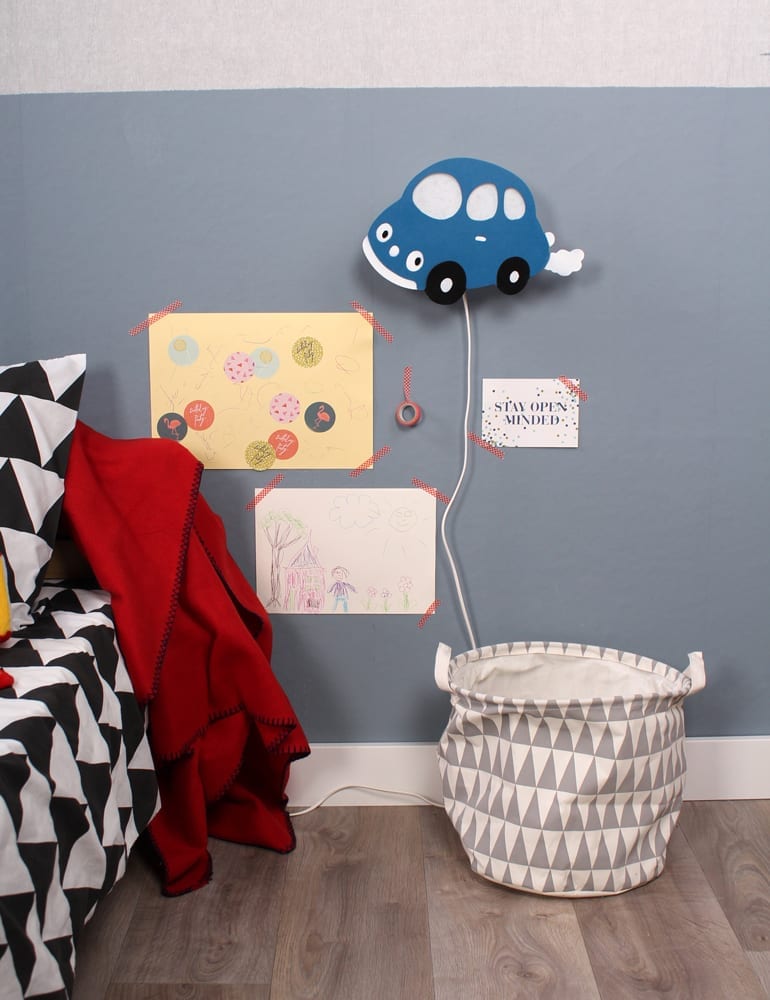 kinderlamp blauw