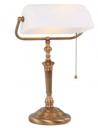 Bronzen bankierslamp klassiek Steinhauer Ancilla