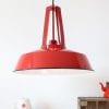 Rode hanglamp met stoere look Mexlite Luna