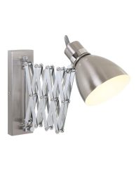 Uittrekbare wandlamp Steinhauer Spring staal