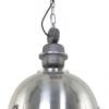 Glimmend stalen hanglamp Steinhauer Bikkel ø42 cm