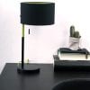 tafellamp-zwart-met-groene-binnenkant-buigbaar