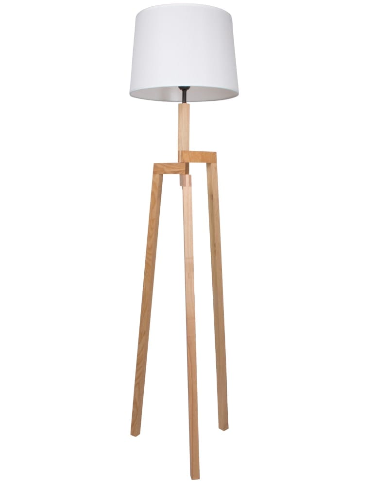 Wonderbaar Staande lamp met houten voet Mexlite Sabi 167 cm - Directlampen.nl UL-77