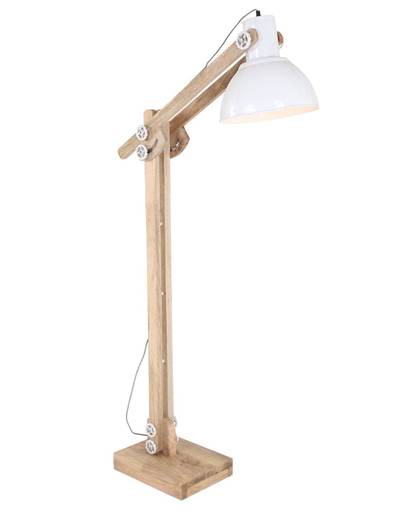 scandinavische vloerlamp Light & Living Edward wit - Directlampen.nl