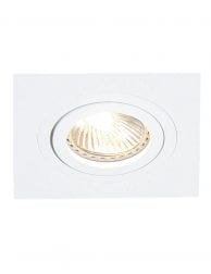 Moderne inbouwspot vierkant Mexlite Square wit