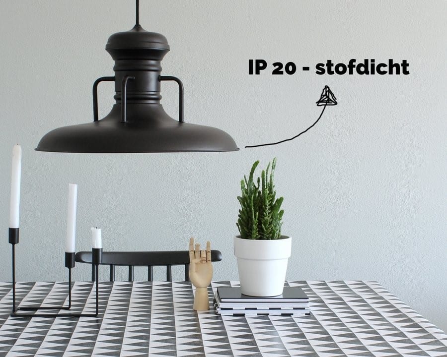 hanglamp zwart stofdicht