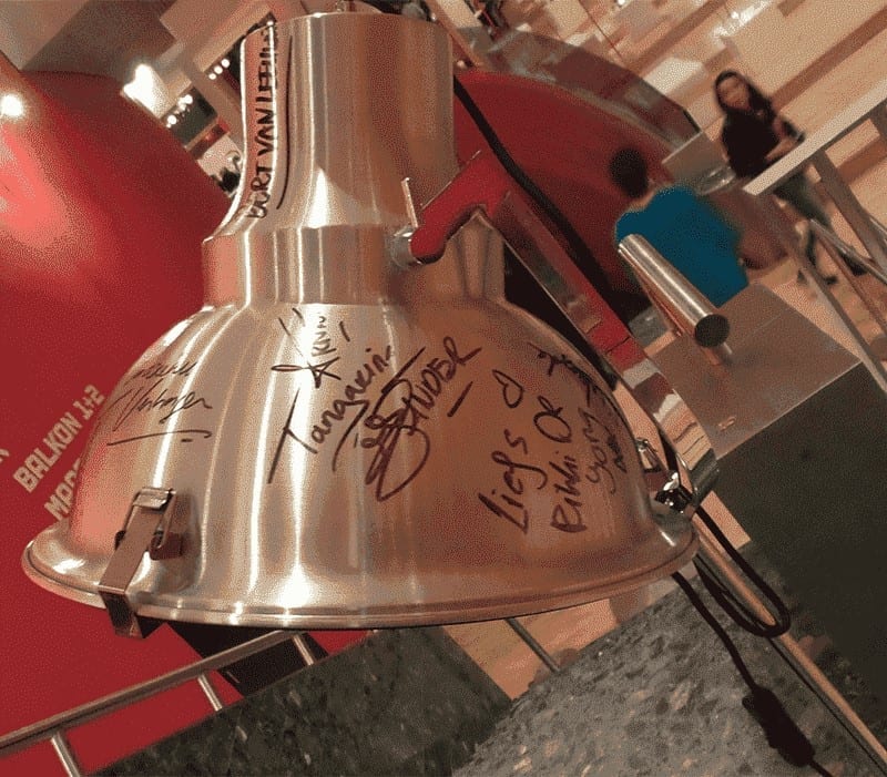 Lamp handtekeningen kwf