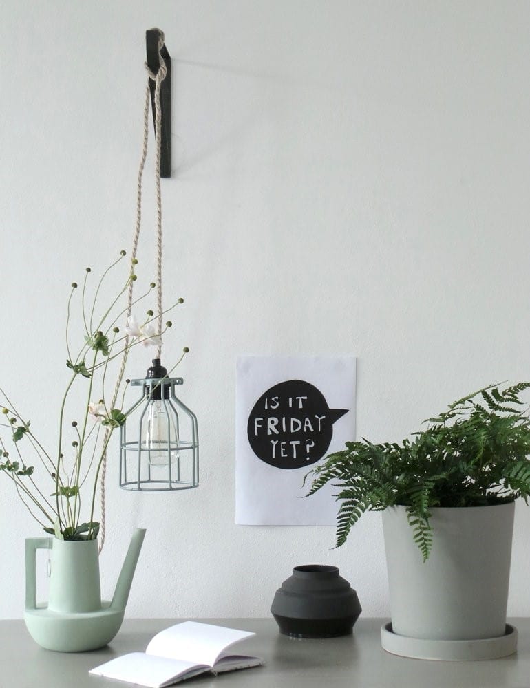 Mintgroene hanglampen