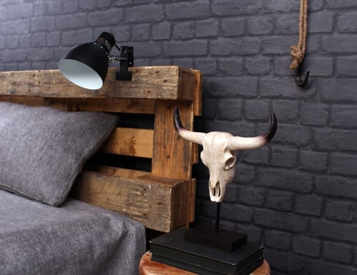 Zwarte-klemlamp