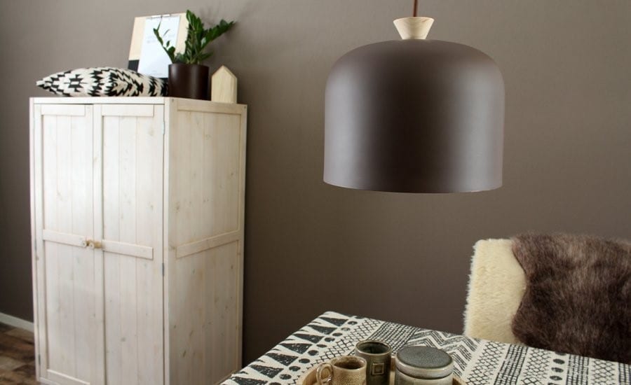 bruine hanglamp vince