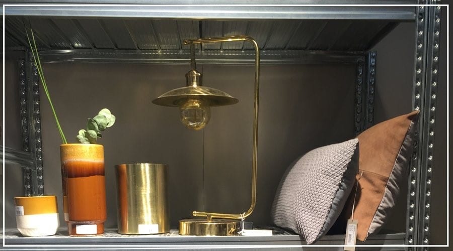 gouden tafellamp