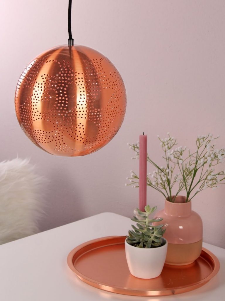 koperen hanglamp
