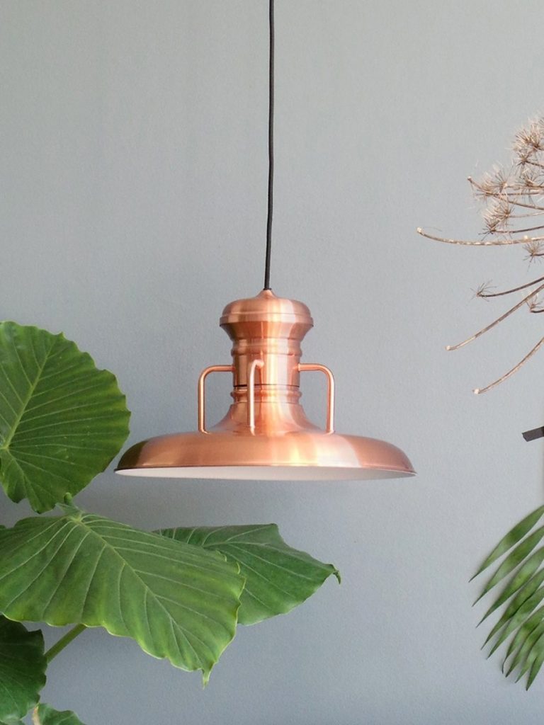 koperen hanglamp