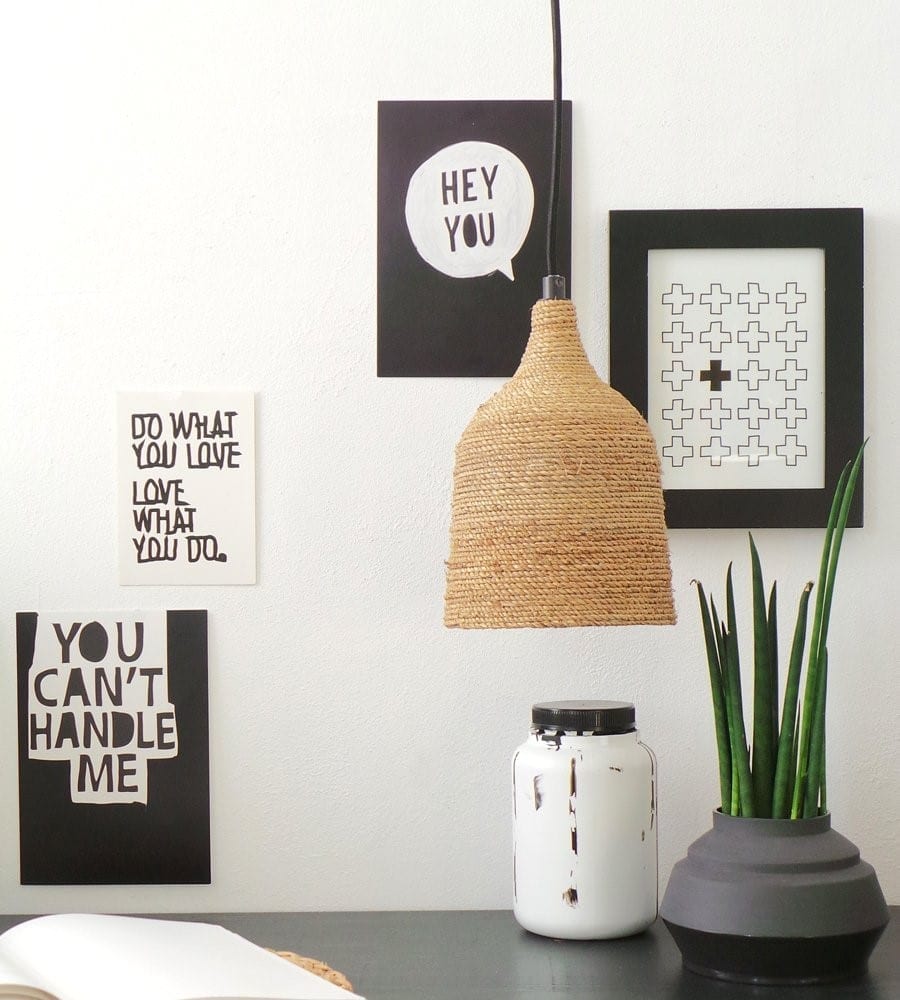 lamp met touw