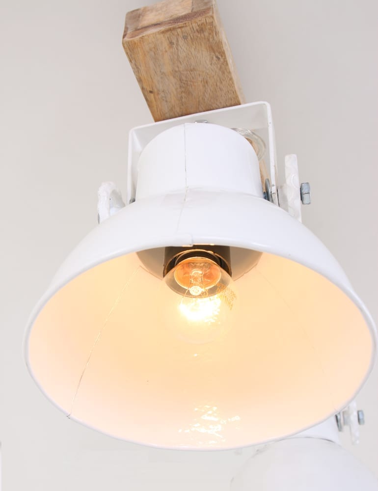 Industriële tweelichts lamp Light & Living Elay wit - Directlampen.nl Industriële tweelichts lamp Light & Living Elay wit - Directlampen.nl