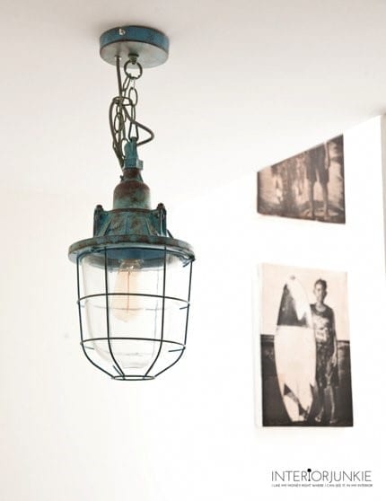 scheepslamp blauw