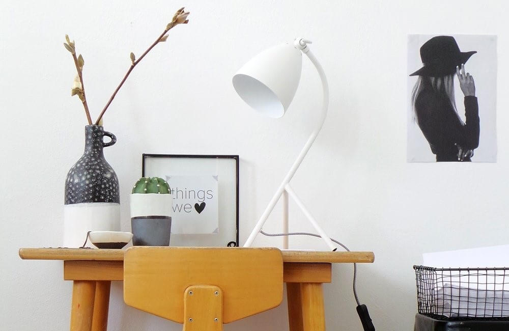 witte tafellamp