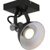 Stoere LED plafondspot Steinhauer Brooklyn zwart
