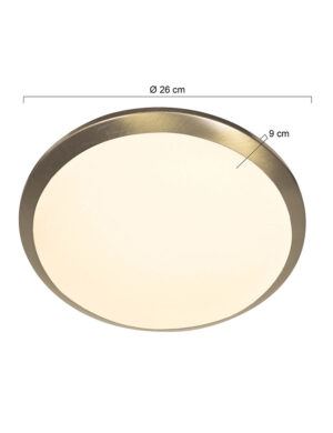 steinhauer-plafonniere-ceilingandwall-brons-glasmetaal-ø26cm-e27-2336br-1